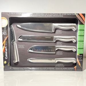 📣 Cuisinart Elite Series Set 5 Pcs Stainless Steel Knives